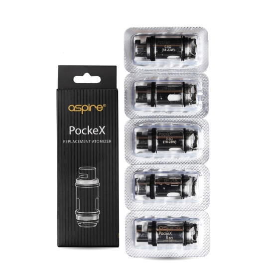 Spare Coils Aspire Pockex 0.6Ω/1.2Ω
