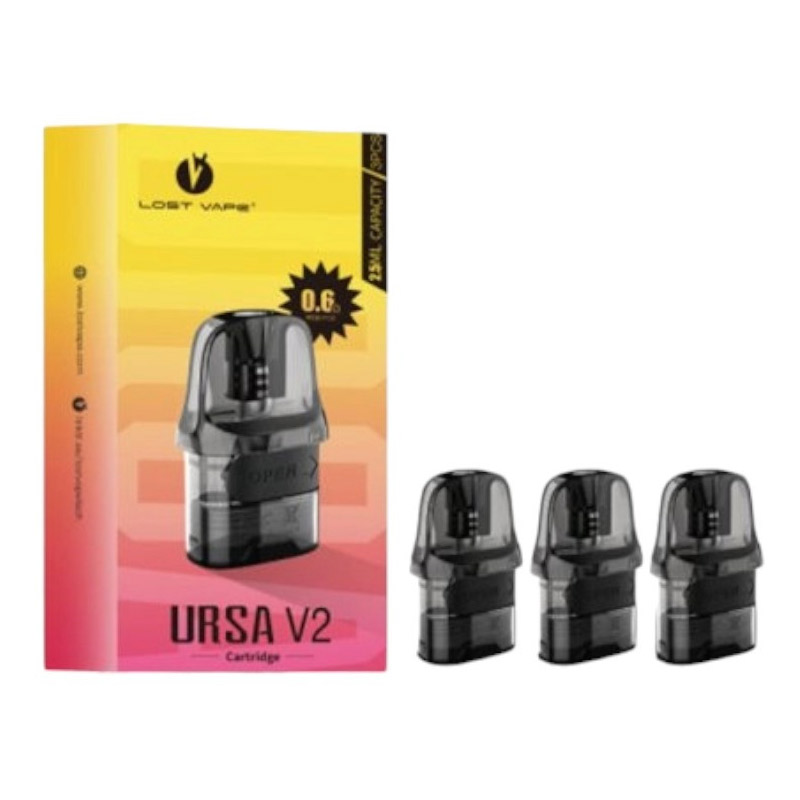 Δεξαμενες Pod Tank 2.5ml Ursa Nano V2 Lost Vape 3 τμχ