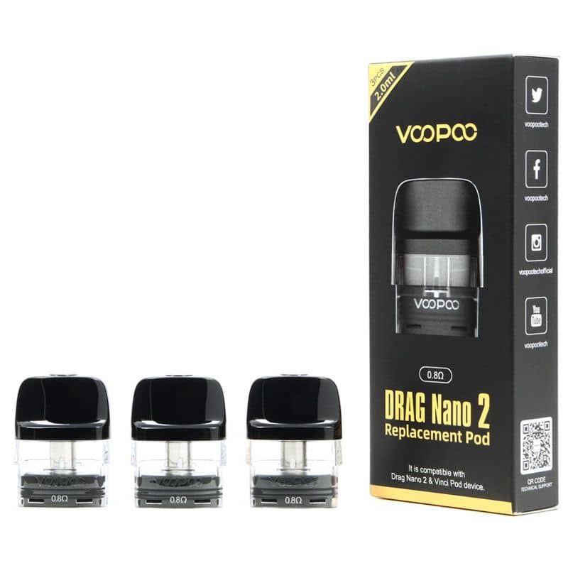 Δεξαμενες Pod Voopoo Drag Nano 2 Και Vinci Pod 3 τεμ.