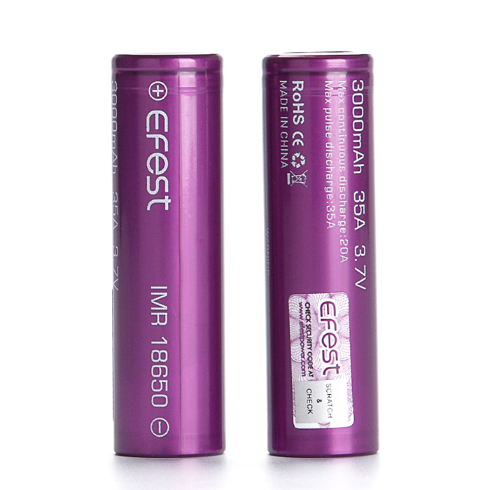 Μπαταρια Efest 18650 IMR 3000mah 35A