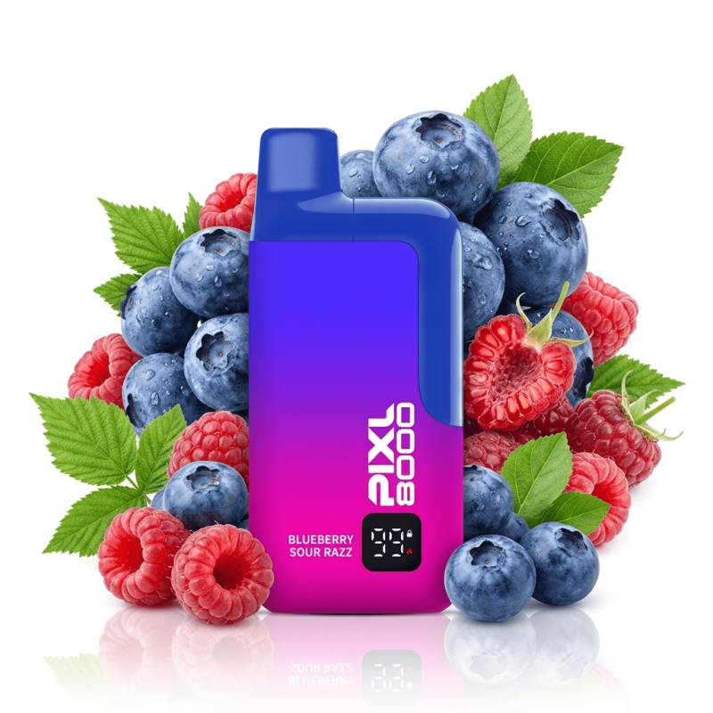 Disposable Big Puffs 8000 Pixl Blueberry Sour Razz