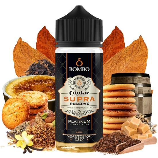 Bombo Platinum Tobaccos Cookie Supra Reserve Flavorshot 40/120ml