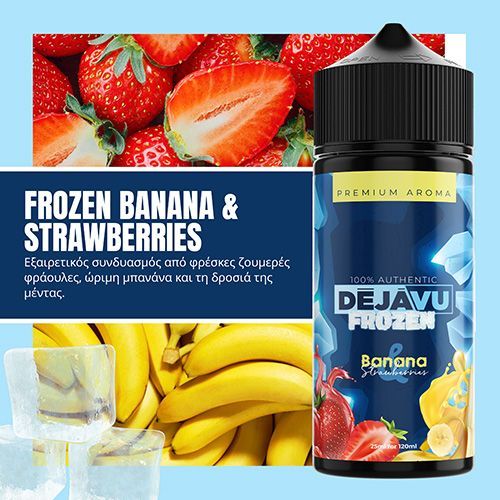 Dejavu Frozen Banana & Strawberries Flavor Shot 120ml