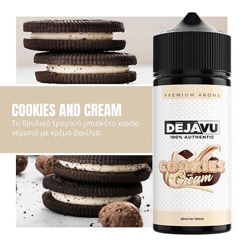 Dejavu Cookies and Cream Flavor Shot 120ml