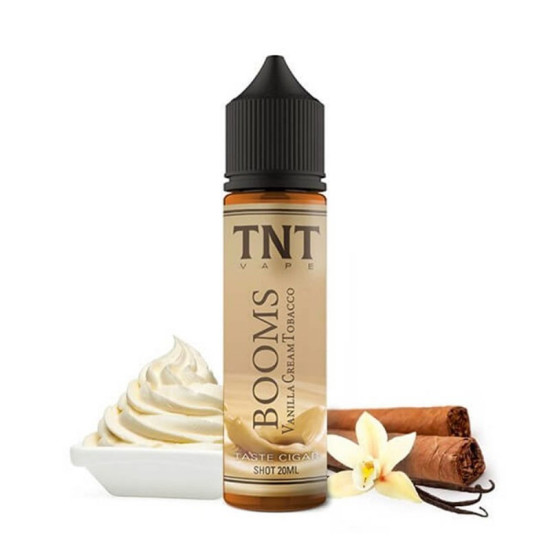 TNT Vapes Booms Vanilla Cream Tobacco Flavor Shot 60ml