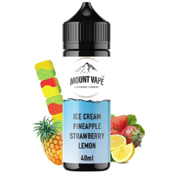 Ice Cream Pineapple Strawberry Lemon Mount Vape 120ml