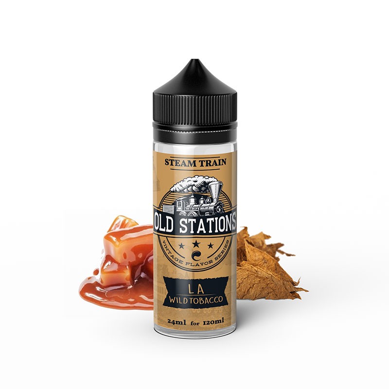 Steam Train Old Stations LA Wild Tobacco 120ml