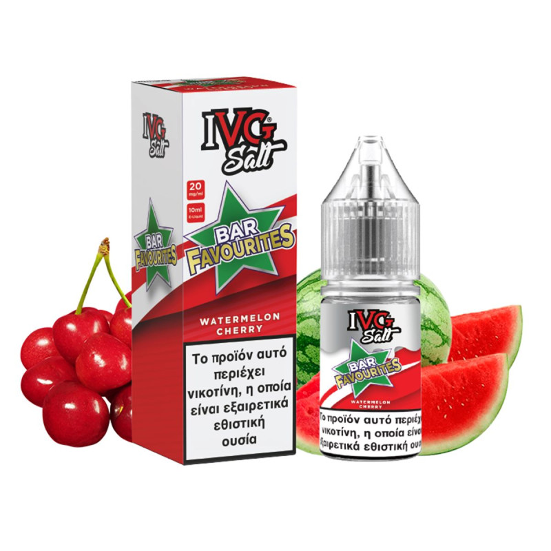 E-liquids Bar Favourites IVG Nic Salt Watermelon Cherry 10ml/20mg